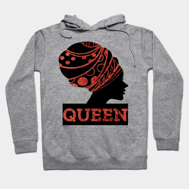 WOMEN Empowerment Black Queen Hoodie by SartorisArt1